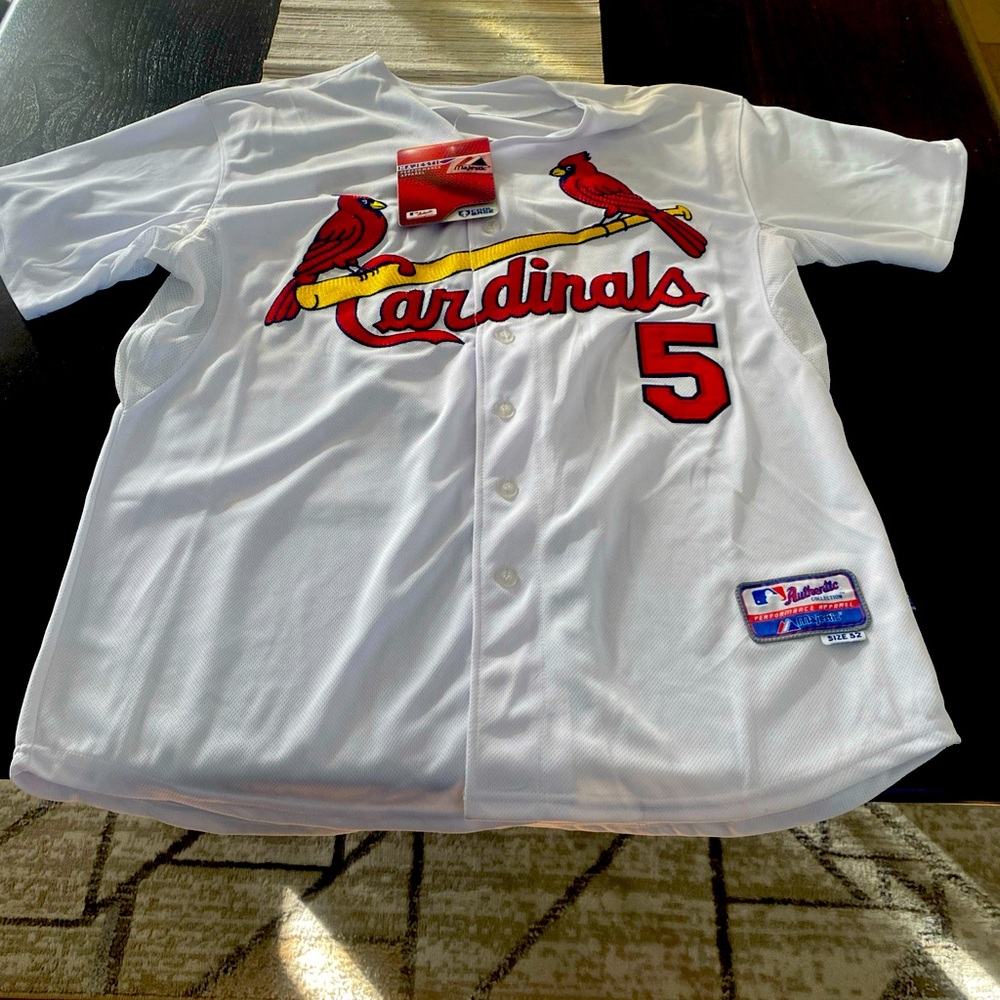 Albert Pujols St Louis Cardinals Stitched Majestic Jersey Satin Cool Base Sz 54